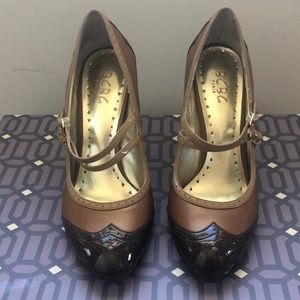 BCBG Paris Patent Mary Jane Heels